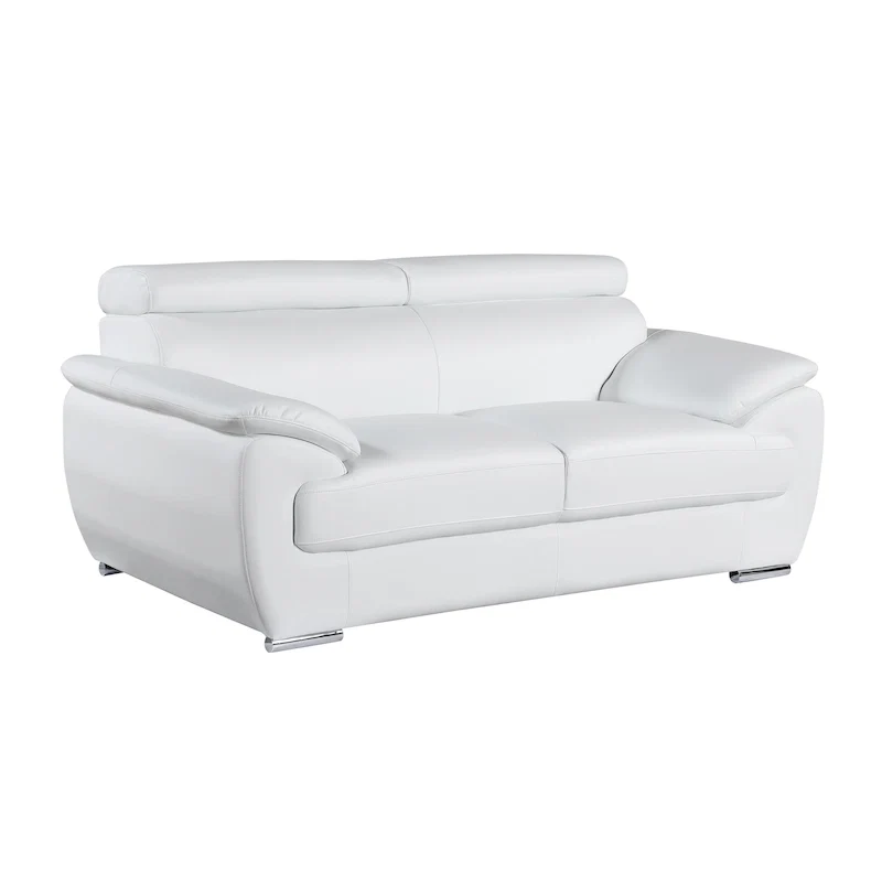 2-Seat Upholstered Loveseat with Foam Cushioning