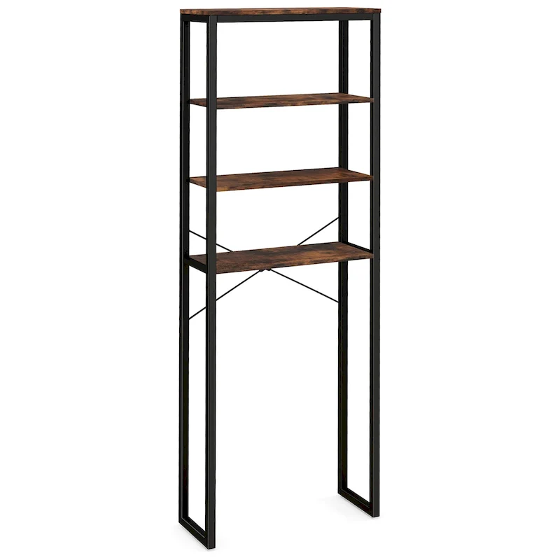 4-Tier Over the Toilet Storage Rack Freestanding Bathroom - See Details