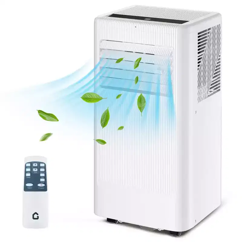 8,000 BTU 3-in-1 Portable Air Conditioner - White, 1 Unit, Quiet AC for 420 Sq.Ft Rooms, Includes Remote & Window Kit for Home/Office/Dorm