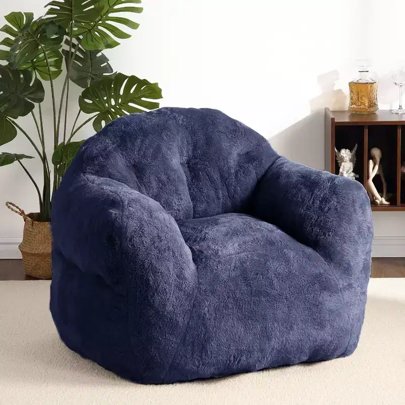 Extra Large Bean Bag Chair for Bedroom & Living Room, Blue