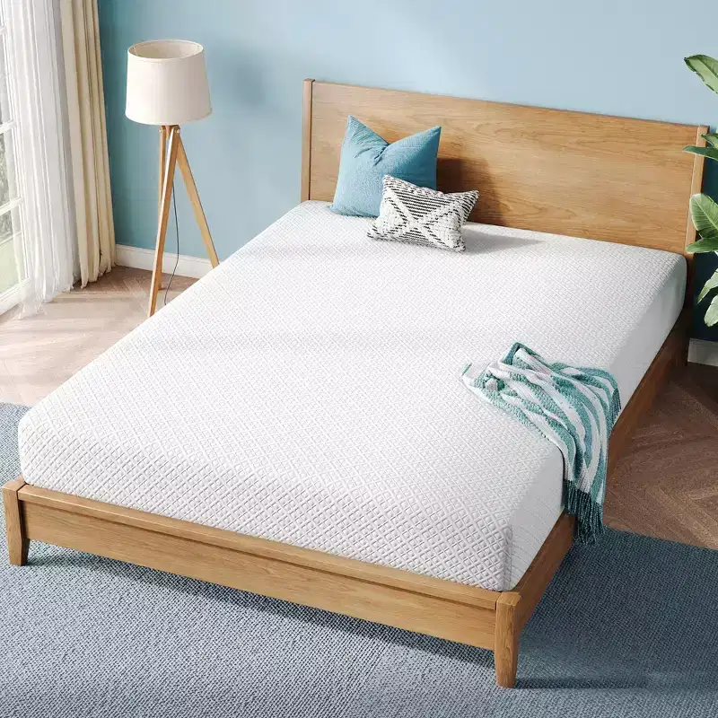 Gel Memory Foam Mattress with Bamboo Charcoal Layer and Polyester Cover