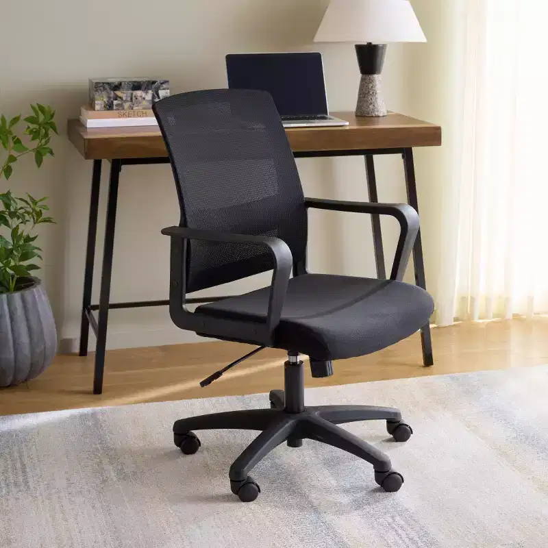 Adjustble Desk Chair - Black - SEI
