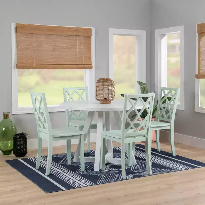 Powell 5pc Shelby Round Dining Set Mint