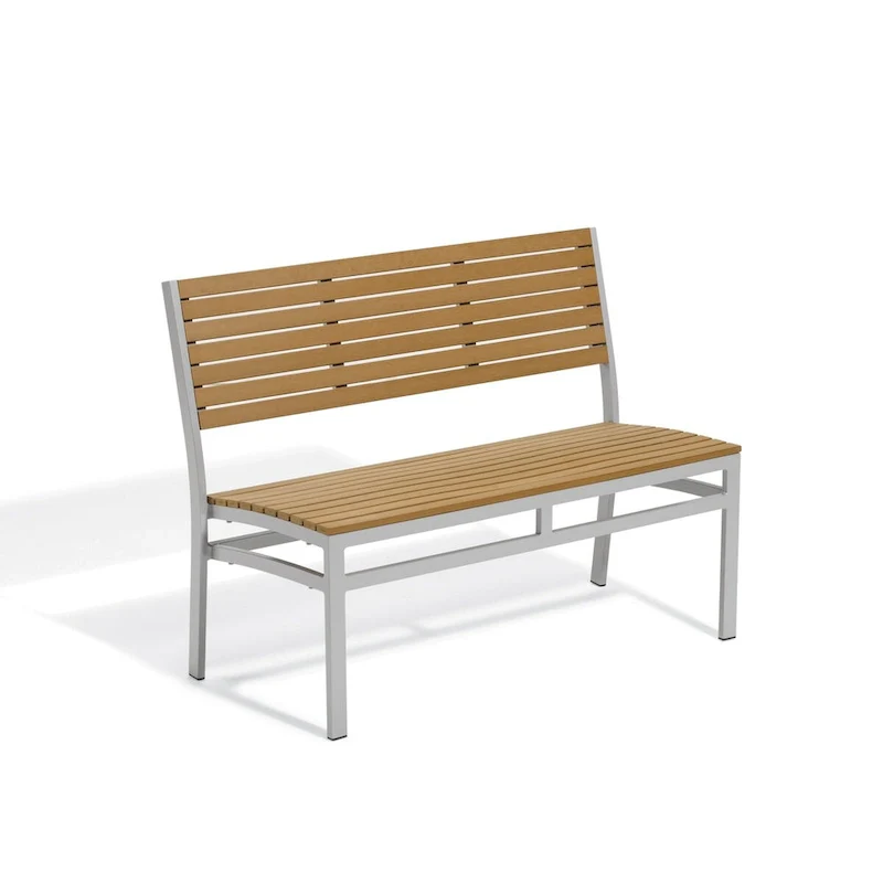 Oxford Garden Travira 48-inch Stacking Natural Tekwood Bench Frame