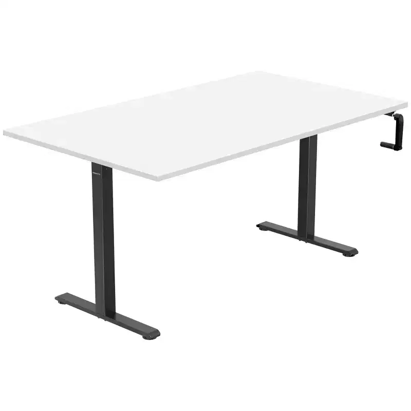 Hand Crank Sit-Stand Desk with 55