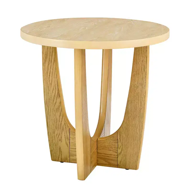 MDF Round End Table 24.25''H x 25.13'' diameter