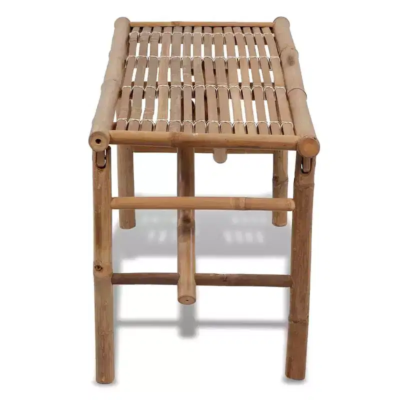 vidaXL Garden Bench Natural Bamboo Bamboo Medium Foldable
