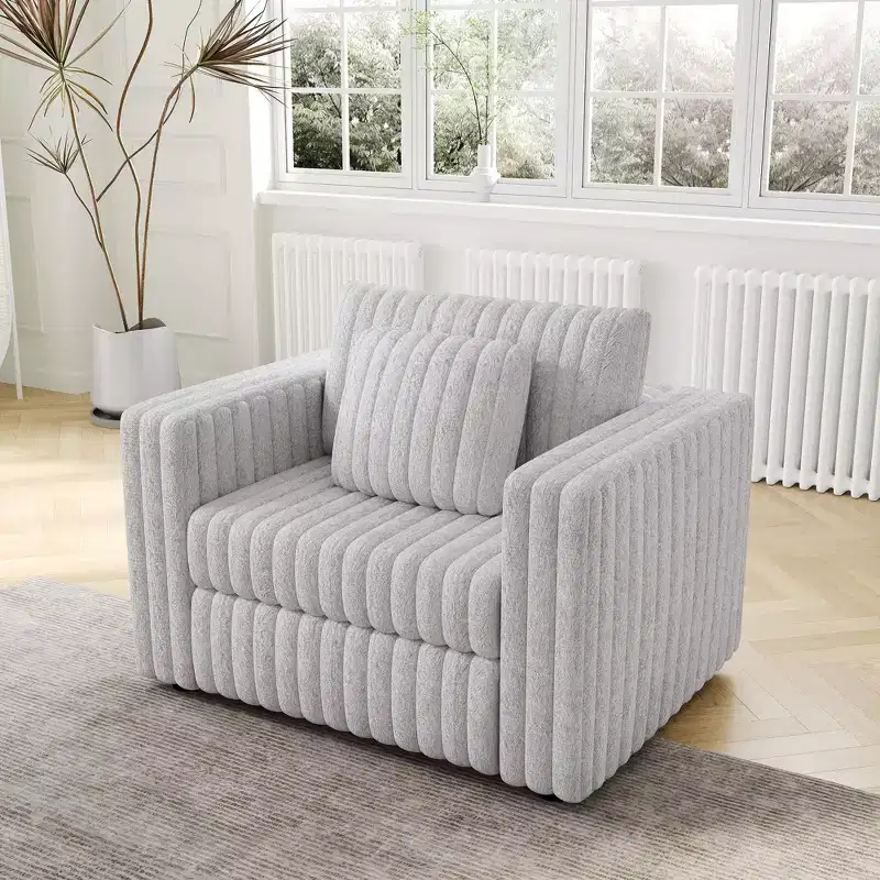 44.9 Inch Modern Single Sofa Chair with 2 Pillows for Living Room,Apartment,Office