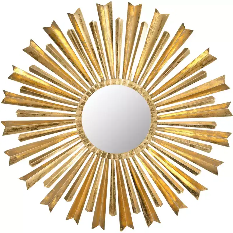 Golden Arrows Sunburst Mirror - 33 x 33 - MIR4027 - Antique Gold - Safavieh