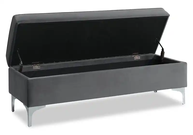 47.25 Fabric Storage Ottoman