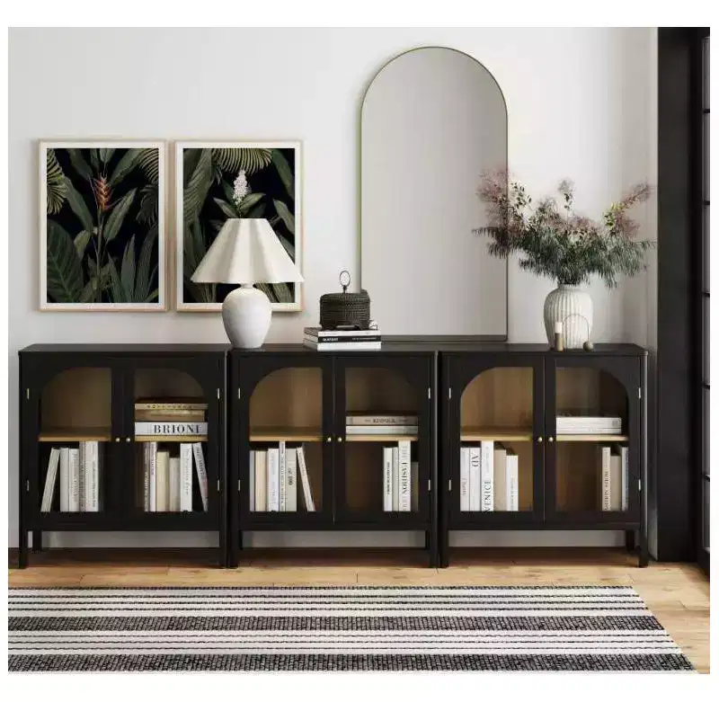 Nathan James Set of 3 Mason Console Cabinet with Doors