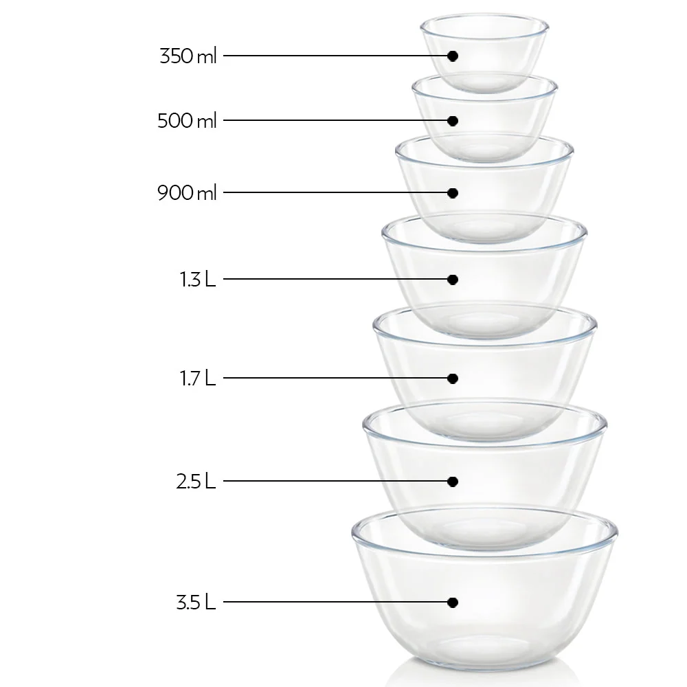 Mixing & Serving Bowl Set – 500ml + 1.3L