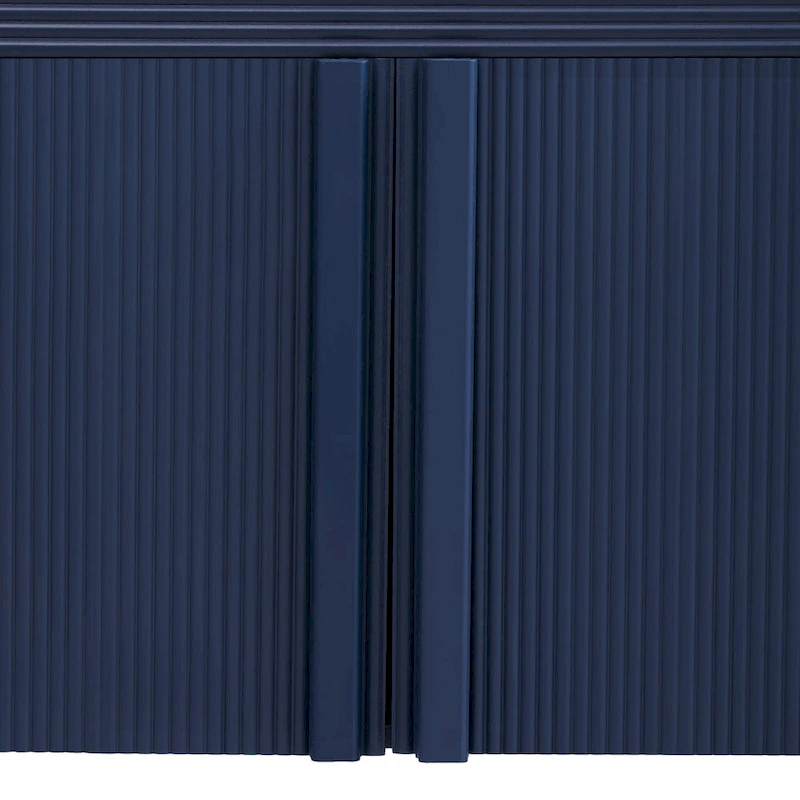 63 Striped Sideboard Buffet Cabinet with Adjustable Shelves