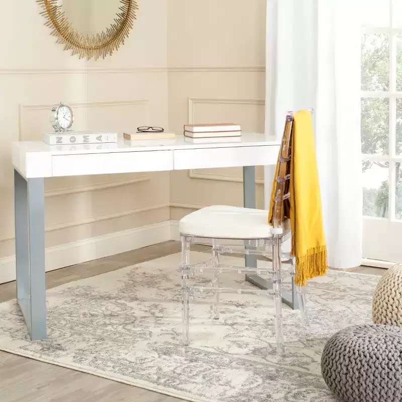 Desk   White/Grey