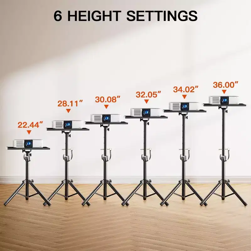 Projector Stand, Laptop Stand with Adjustable Height 22 to 36 inch, Heavy Duty Projector Mount as DJ Racks, Portable Projector Tripod Stand
