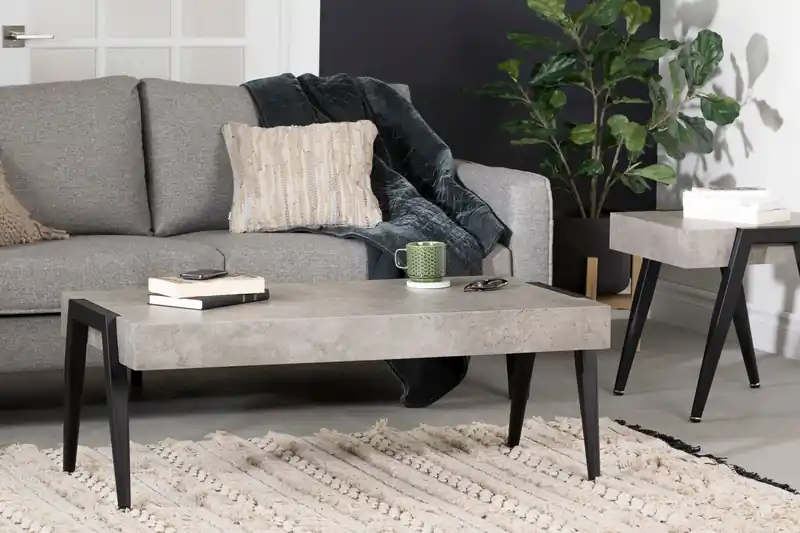 Square End Table - Concrete