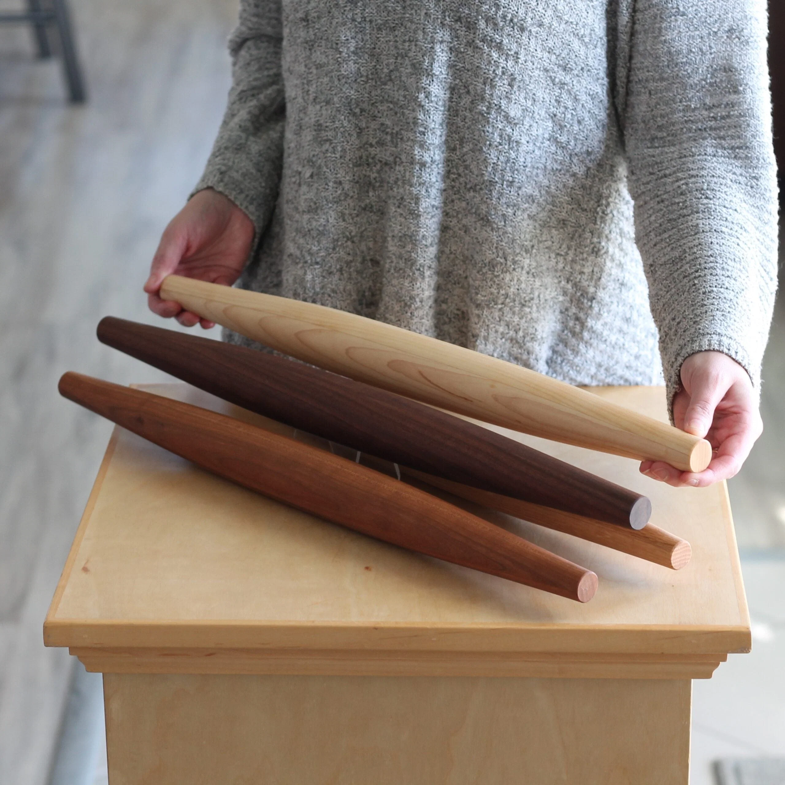 Handmade Solid Wood French Rolling Pin