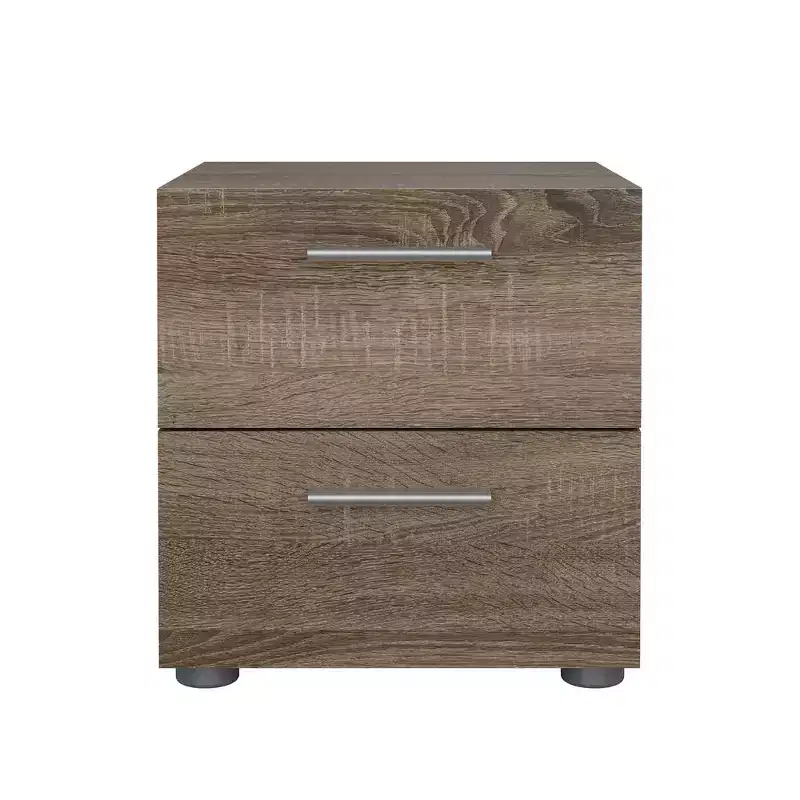 Tvilum,Austin 2 Drawer Nightstand, Truffle Oak