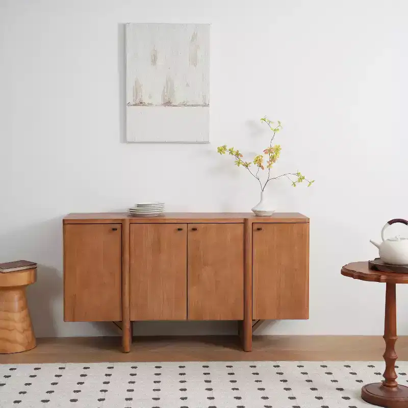 Modern Minimalist Wood Versatile Storage Sideboard