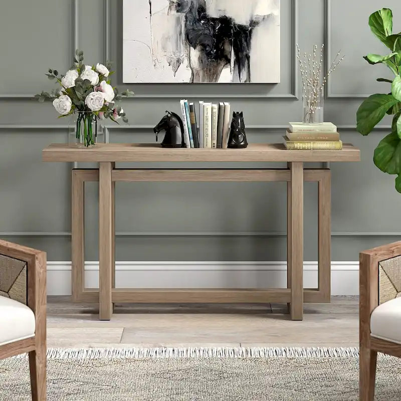 Breslow 55 Wide Rectangular Console Table - 55 Wide