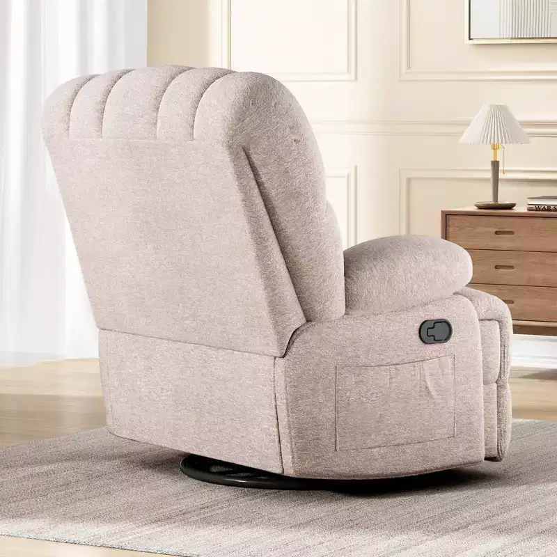 Oversized Swivel Rocker Recliner Chair for Living Room for Adults