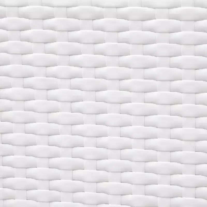 Alertis Patio Wicker Bench - White - miBasics