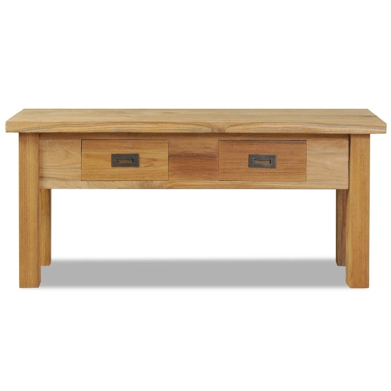 vidaXL Hall Bench Solid Teak 35.4x11.8x15.7