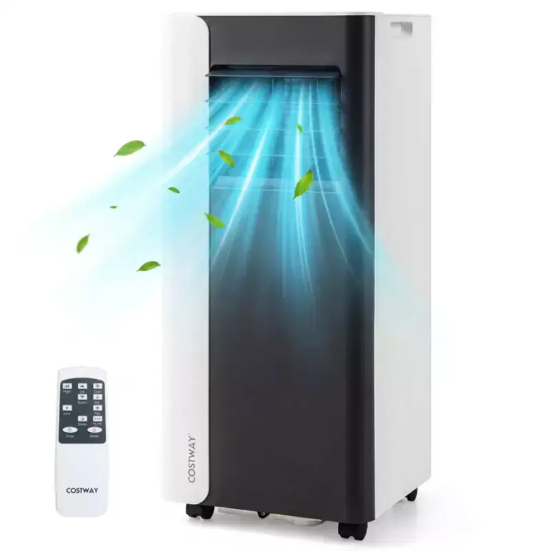 Costway 3 in 1 Portable Air Conditioner with Fan & Dehumidifier Mode, Sleep Mode, 24H Timer