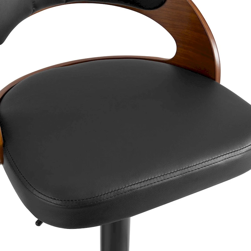 Javlergo Bar Stools Set of 2, Modern Adjustable Swivel Kitchen Bar Chair with Footrest