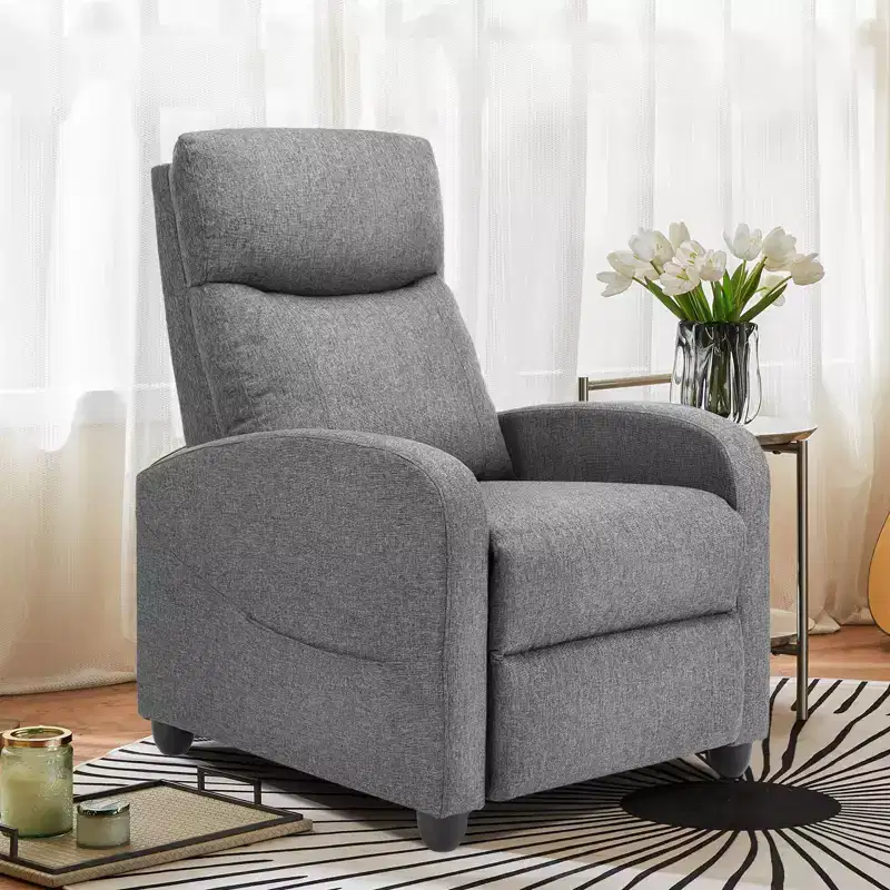 Living Room Casual Chair: Manual Recliner with Massage and Heating