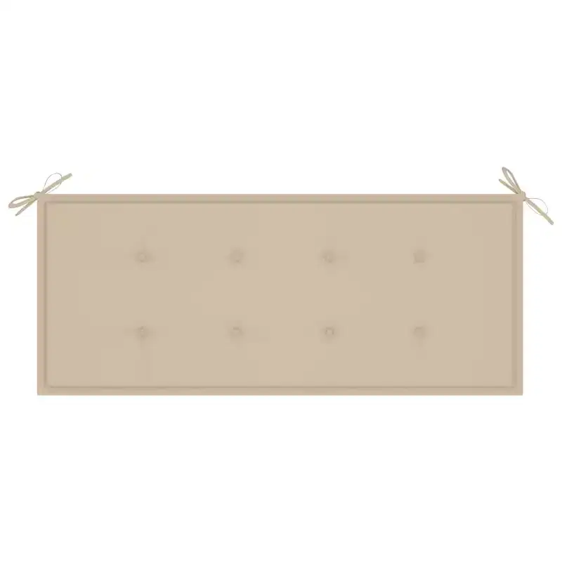 Garden Bench Teak Solid Teak, Polyester 50.6 in wide Stackable