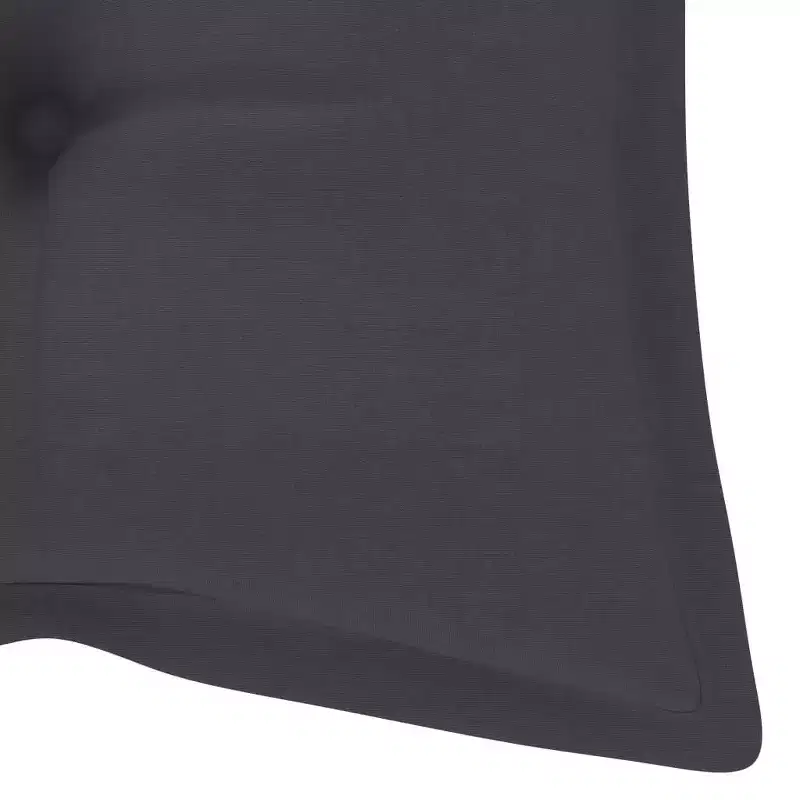 vidaXL Bench Grey, Anthracite Solid eucalyptus wood, 100% polyester fabric