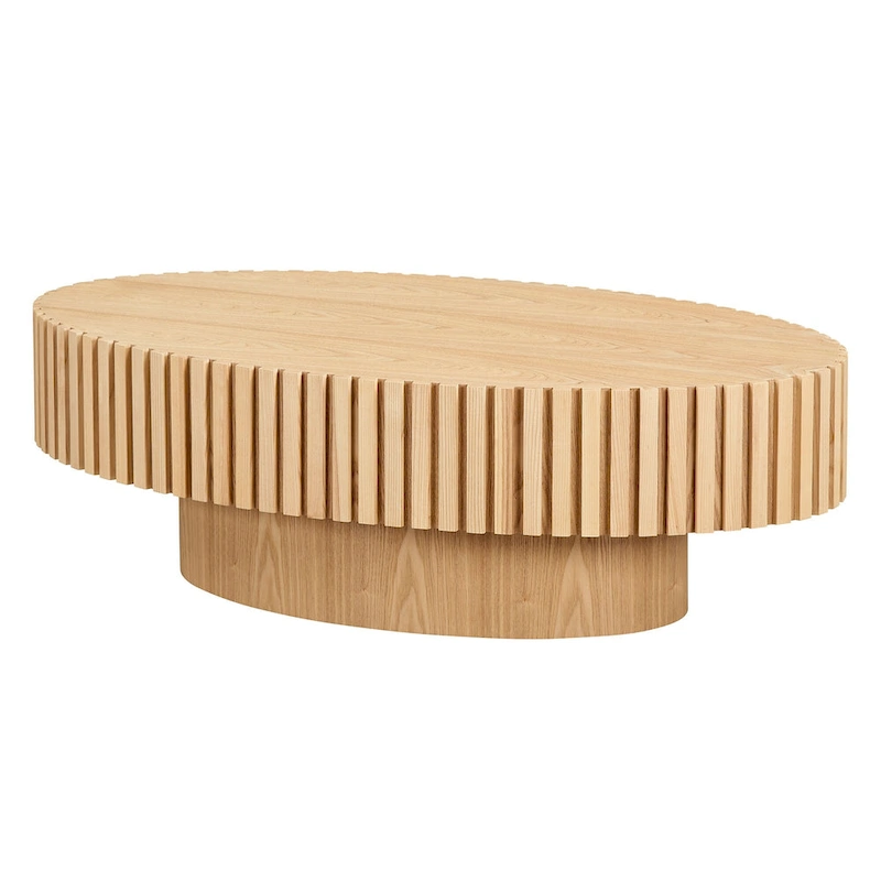 Modern Handcraft Drum Coffee Table