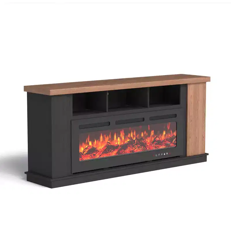 EROMMY 70 Tv Stand For Tvs Up To 80 With Open Storage Shelves And Cabinets