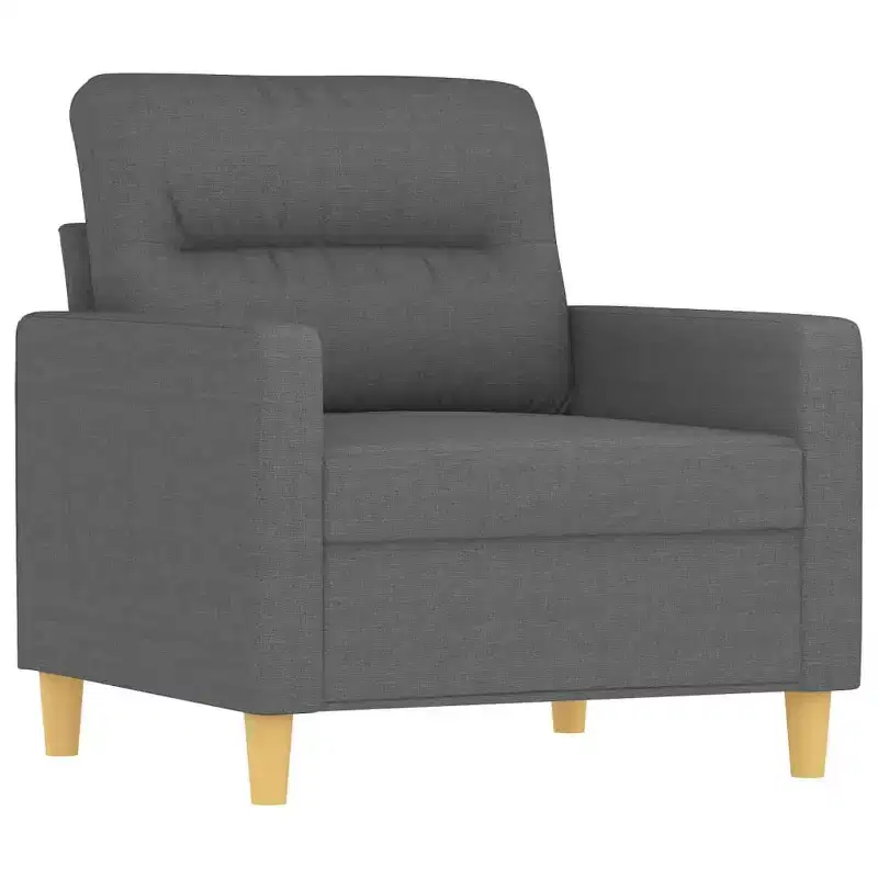 Sofa Chair Dark gray Fabric (100% polyester), metal, textilene