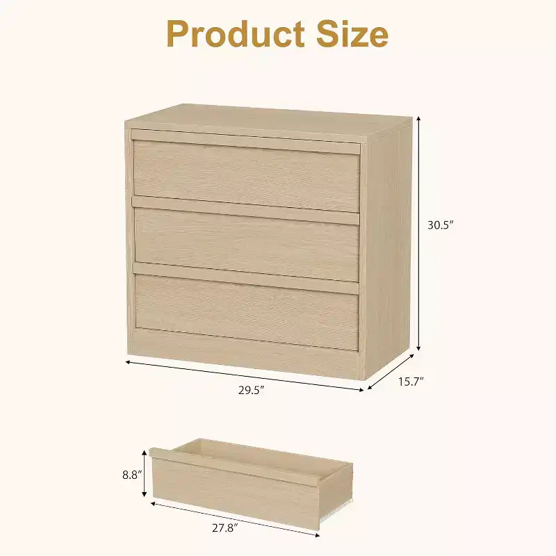 4 Drawer Dresser for Bedroom,Modern Simply Chest of Drawers, Wood Storage Dresser with Deep Drawers for Living Room Hallway Entryway