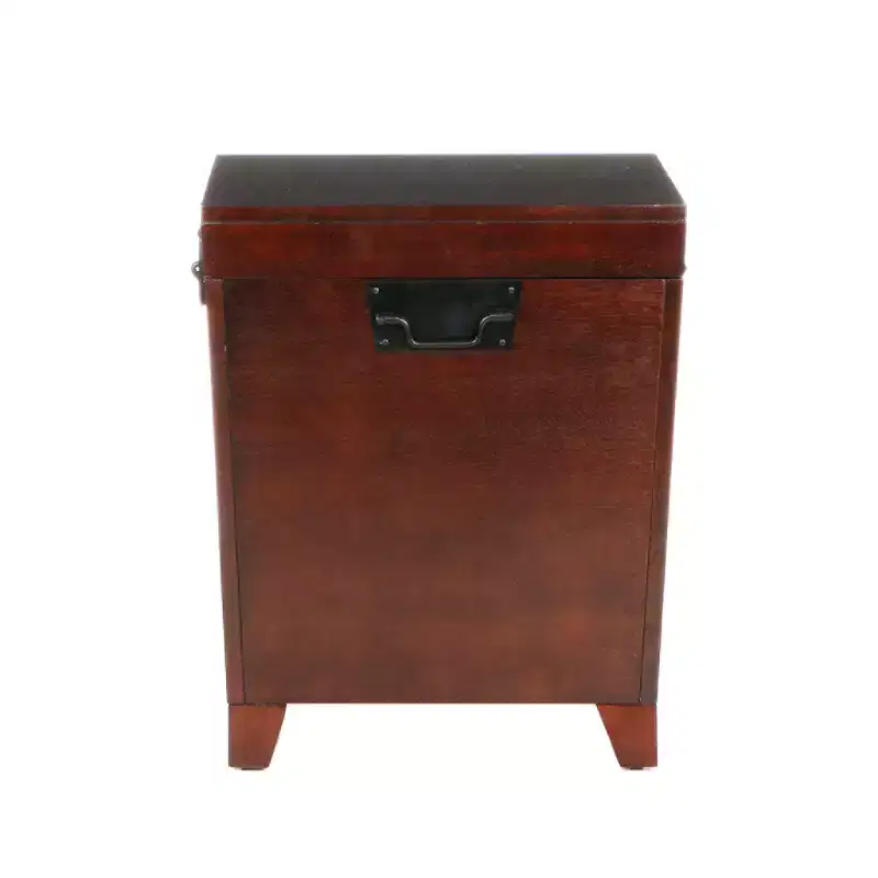 Pyramid Trunk End Table - Brown - SEI