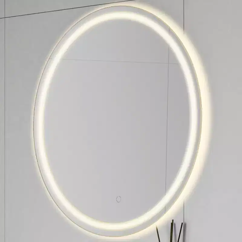 Dane Small Round Frameless Antifog Front/Back-Lit Tri-Color Wall Bathroom Vanity Mirror with Smart Touch -