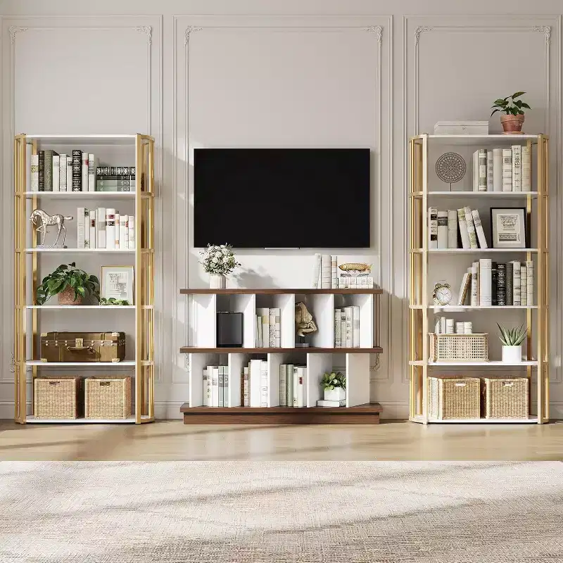 8 Cube Storage Shelf Organizer - Open Cube Bookshelf with 10 Removable Back Panels, Display Storage Bookcase for Living Room, Office