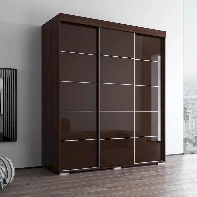 Copper Grove Parasol 71-inch Modern Glossy Armoire