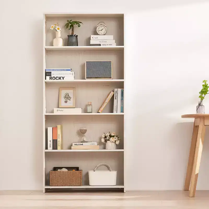 VEVOR 5 Tiers Wide Bookshelf, 68 in Wooden Open Bookcase with Display Storage Organizer Shelf, Freestanding Tall Display Floor Bookcase Bookshelf