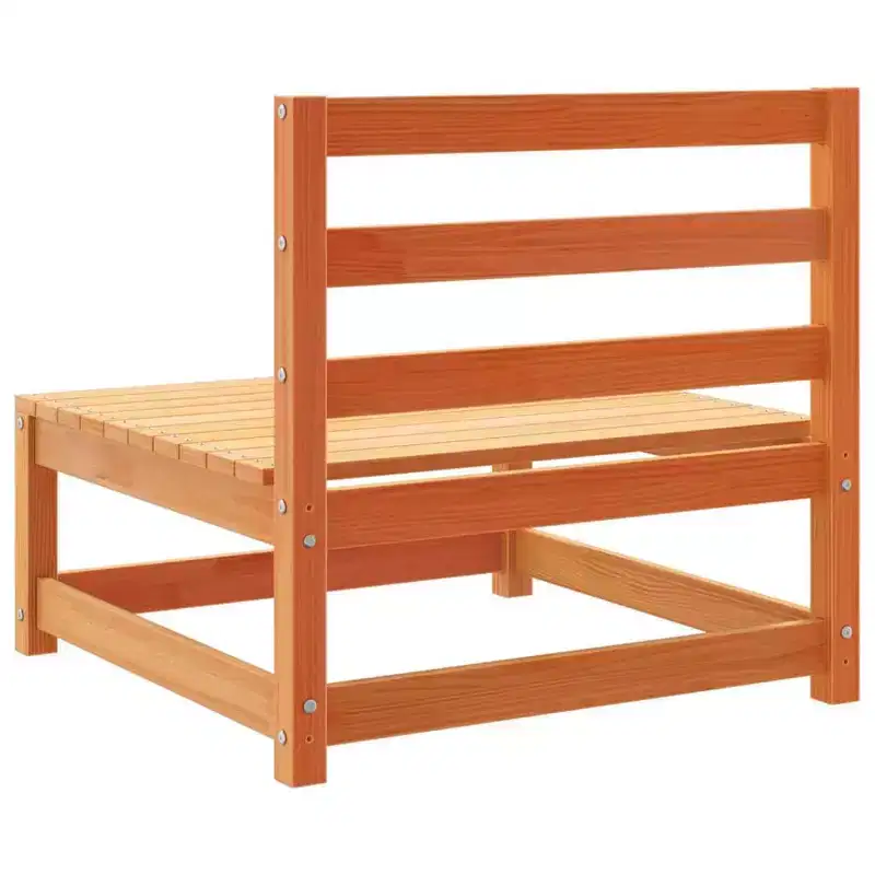 vidaXL Garden Sofa Set Wax Solid Pine Wood Large Breathable Design
