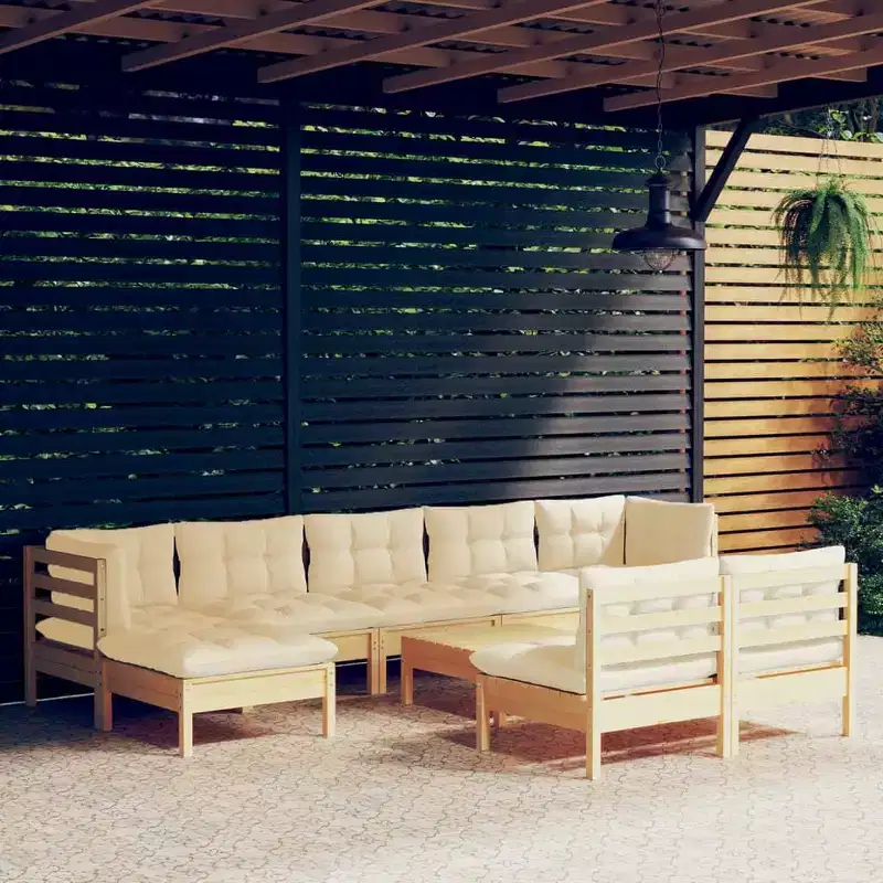 vidaXL Garden Lounge Set with and Cushions