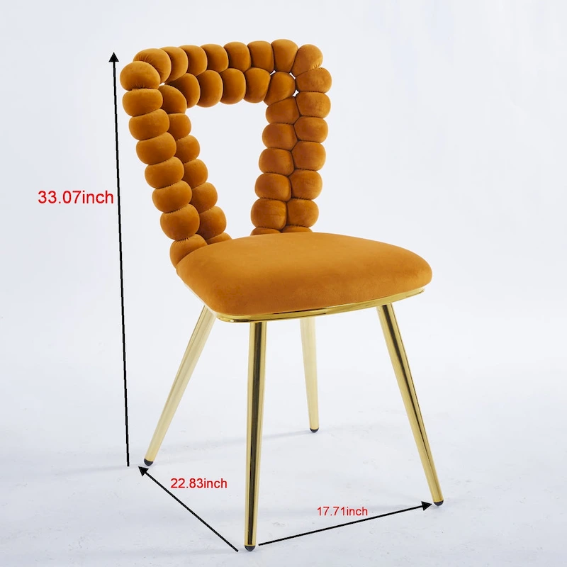 22.04 Accent Chairs with Iron Legs (Set of 2)