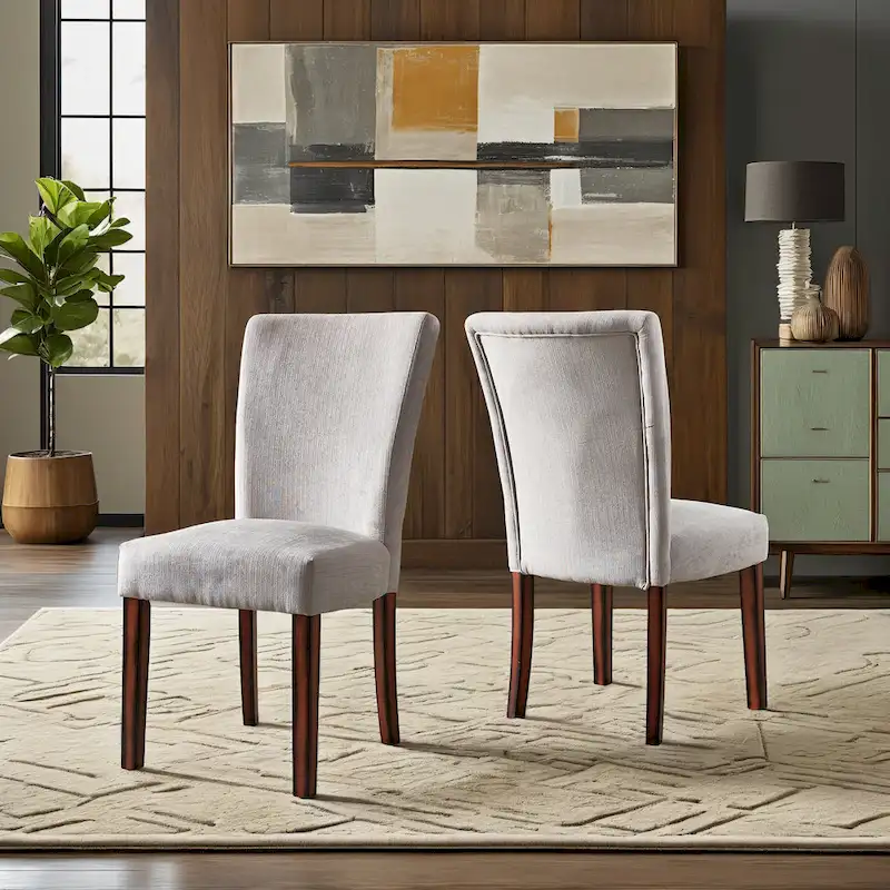 Chenille Parsons Dining Chairs (Set of 2)