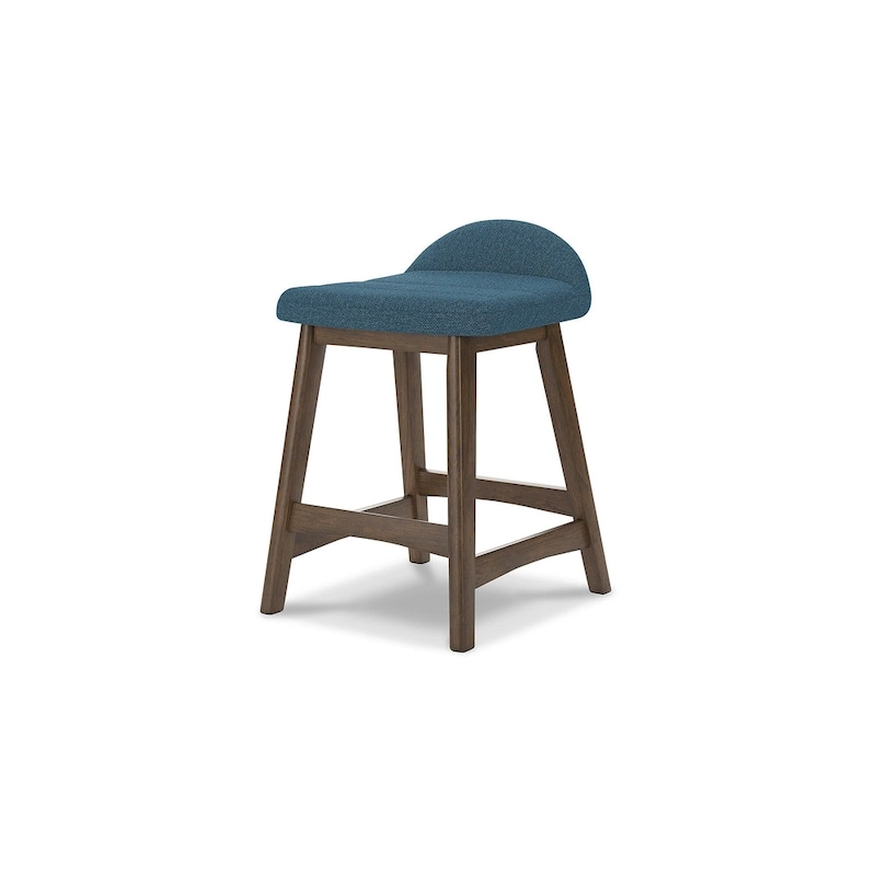 Signature Design by Ashley Lyncott Upholstered Counter Height Bar Stool (Set of 2) - 19W x 20D x 29H