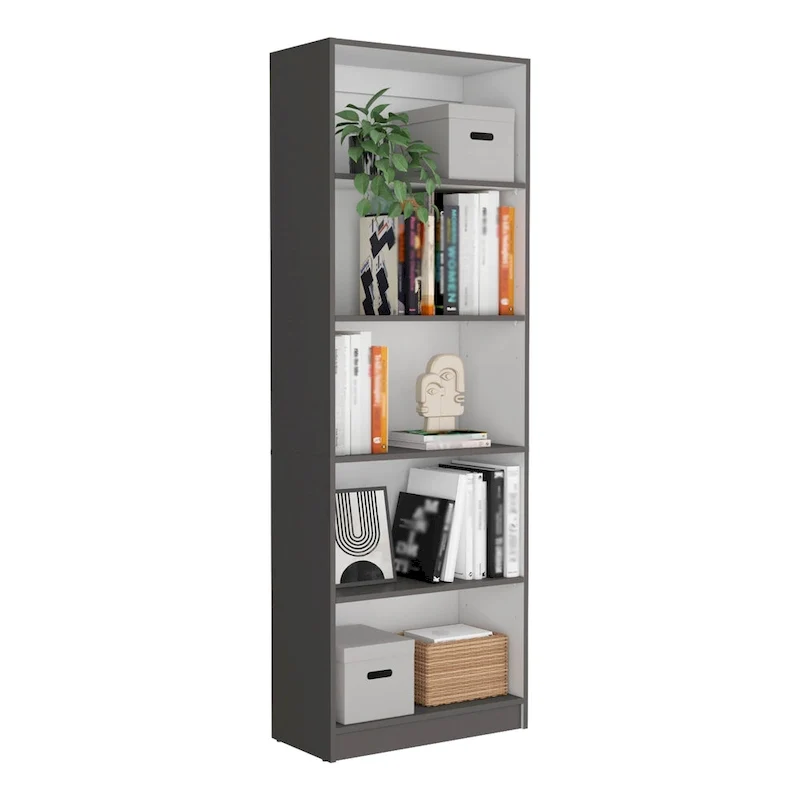 74 Wide 5-Shelf Option B Bookcase Set of 3