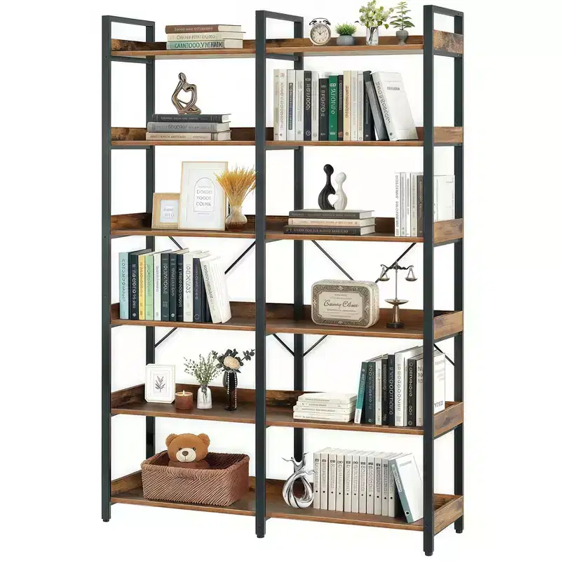 6-Tier Industrial Bookshelf, 67