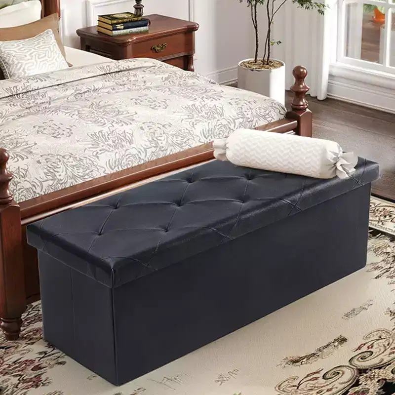 43 Wide Rectangle Standard Ottoman with Storage