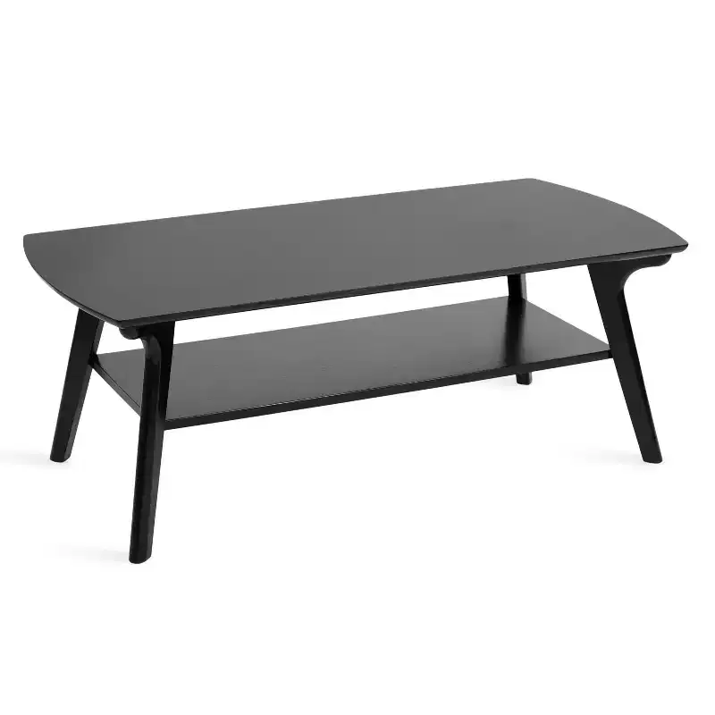 Wood Coffee Table, 48x24x18, Black